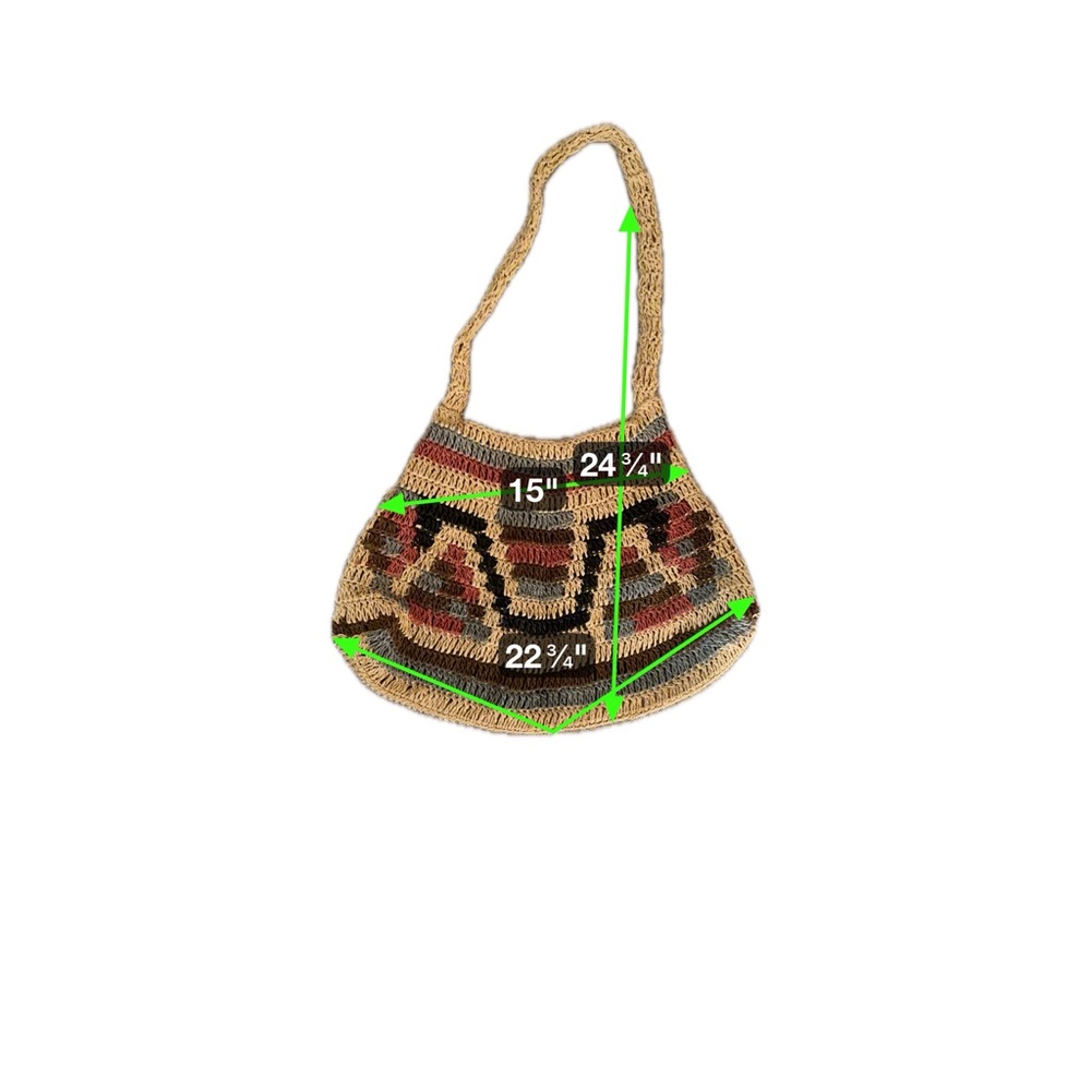 Handcrafted Multicolor Crochet Shoulder Bag - Picture 4 of 4